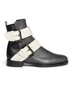 Pierre Hardy Colourblock Double Buckle Ankle Boots - Lyst