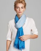Tory Burch Dip Dye Logo Jacquard Scarf - Lyst