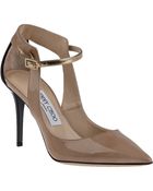 Jimmy Choo Malta Pump Nude Patent - Lyst