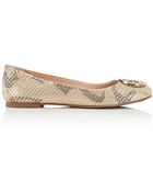 Tory Burch Reva Spotted Ballet Flat - Lyst