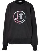 Olympia Le-Tan Embroidered Cotton Ribbon Sweatshirt - Lyst
