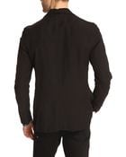 Our Legacy 2 Buttons Black Nylon Jacket - Lyst
