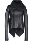 Rick Owens Lilies Leather Outerwear - Lyst