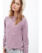 Forever 21 Burnout Knit Pullover - Lyst