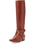 Cole Haan Russell Leather Knee Boot - Lyst