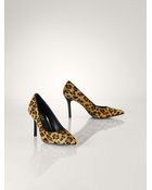 Lauren by Ralph Lauren Leopard Haircalf Pump - Lyst
