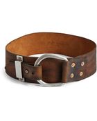Ralph Lauren Blue Label Contoured Leather Belt - Lyst