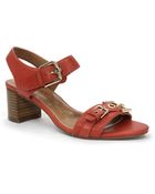 Ellen Tracy Catalina High-Heel Leather Sandals - Lyst