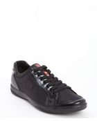 Prada Sport Black Nylon Lace-Up Sneakers - Lyst