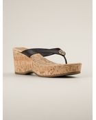 Tory Burch Wedge Sandals - Lyst
