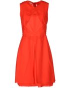 Cedric Charlier Short Dress - Lyst
