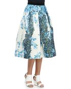 Tibi Sidewalk Full Floral Skirt - Lyst
