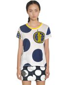 Kenzo Polka Dot Printed Cotton T-Shirt - Lyst