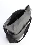 Giorgio Armani Grey Coated Canvas Small Messenger - Lyst