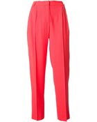 MSGM Cropped Tailored Trouser - Lyst