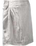 Isabel Marant Tonal Wrap Skirt - Lyst