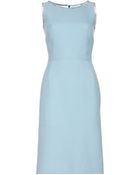 Dolce & Gabbana Embellished Wool-Crepe Dress - Lyst