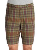 Gant by Michael Bastian Olive Madras Shorts - Lyst