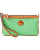 Dooney & Bourke Nylon Large Slim Wristlet - Lyst