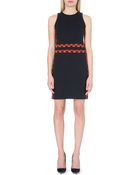 MICHAEL Michael Kors Houndstooth Waistband Jersey Dress - Lyst