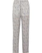 Theyskens' Theory Printed Silk Wide-Leg Pants - Lyst
