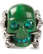 Alexander McQueen Skull Ring - Lyst