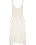 Jason Wu Lace-Paneled Silk Crepe De Chine Dress - Lyst