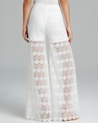 Guess Pants Wide Leg Lace - Lyst