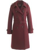 J.Crew Icon Trench Coat In Wool-Cashmere - Lyst