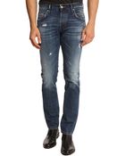 Just Cavalli Straight Blue Jeans - Lyst