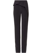 Balenciaga Classic Wave Crepe Trousers - Lyst