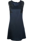 Vanessa Bruno Lace Panel Dress - Lyst