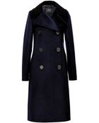 Derek Lam Crochetcollared Woolblend Coat - Lyst