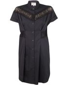 Sea Lace Inset Shirtdress - Lyst