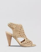 Ivanka Trump Open Toe Booties - Baird Cut Out High Heel - Lyst