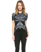 McQ by Alexander McQueen Lace Jacquard Top - Lyst