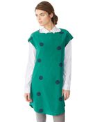Alternative Apparel Silk Blend Polka Dot Shift Dress - Lyst
