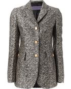 Emanuel Ungaro Herringbone Blazer - Lyst