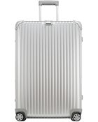 Rimowa Extra Large Silvertone Topas Suitcase - Lyst