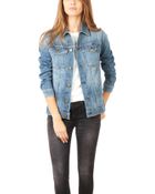Current/Elliott Oversized Trucker Denim Jacket - Lyst