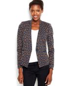 Rachel Rachel Roy Animalprint Knit Blazer - Lyst