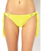 Seafolly Shimmer Spaghetti Tie Side Hipster Bikini Bottoms - Lyst