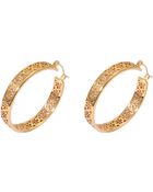 Tory Burch Kinsley Logo Band Hoop Earrings - Lyst