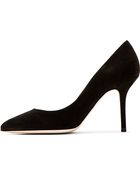 Dolce & Gabbana Black Suede Pointed Pumps - Lyst