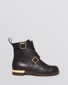 Chloé Chloé Flat Moto Booties - Agrigento - Lyst
