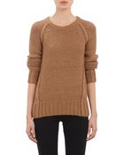 Barneys New York Purl-Stitch Alpaca Sweater - Lyst