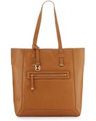 Halston Leather North/South Tote Bag - Lyst