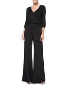 Rachel Pally Clancy Vneck Jersey Jumpsuit - Lyst