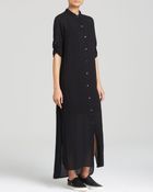 DKNY Pure Maxi Shirt Dress - Lyst