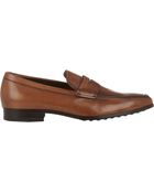 Tod's Apron-Toe Penny Loafers - Lyst